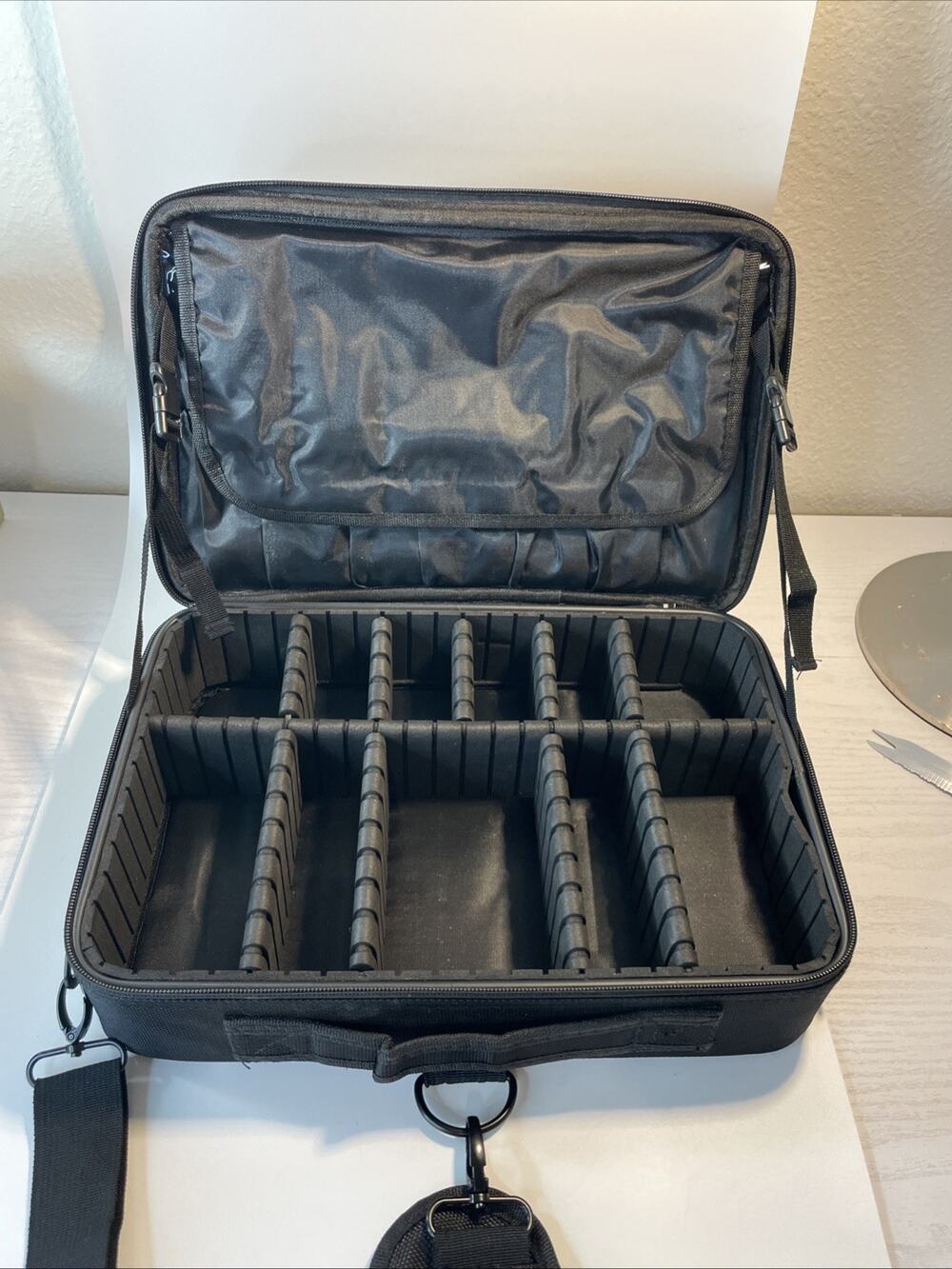 Travel Makeup Bag Cosmetic Train Case Organizer with Shoulder Strap